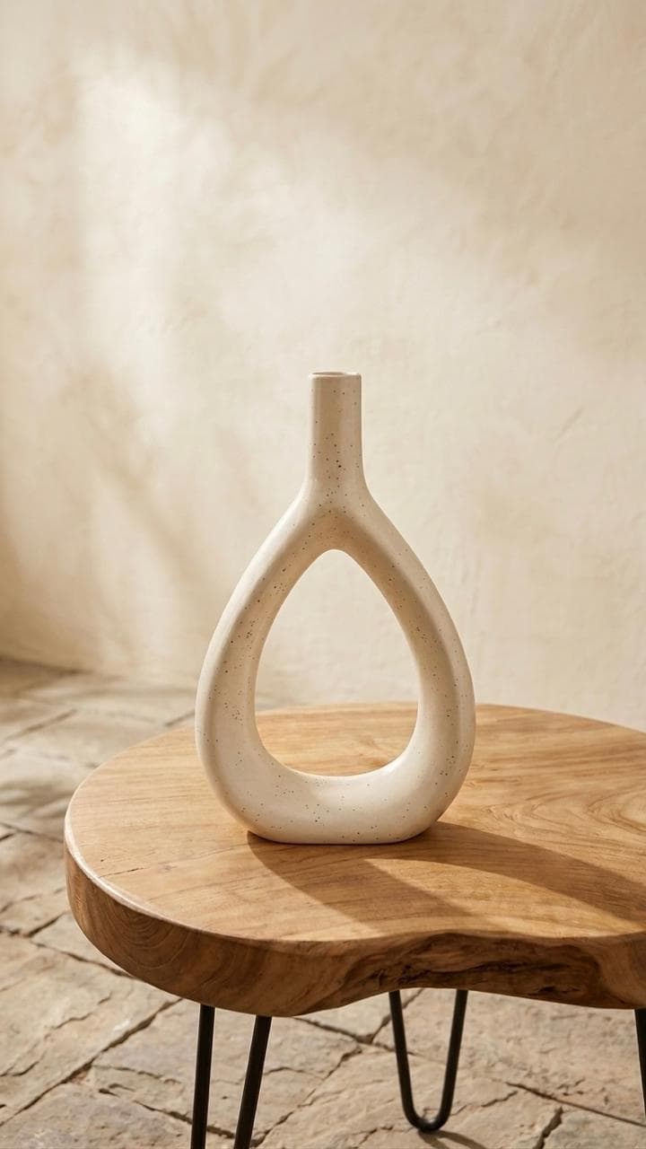 Open Teardrop Vase